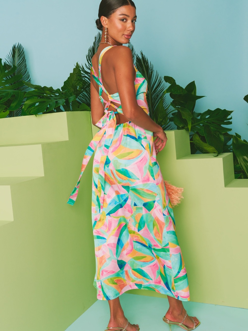 Show Me Your Mumu Mina Midi Dress Size M - Picture 2 of 7